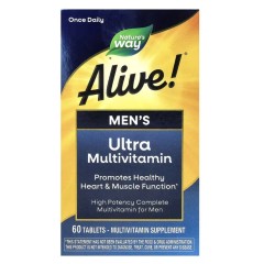 Nature's Way, Alive!, ультрамультивитамины для мужчин, 60 таблеток